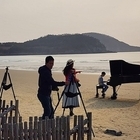 자은도 양산해변의 피아노 포토존, 인기 폭발!..'음악과 자연의 조화로운 만남'