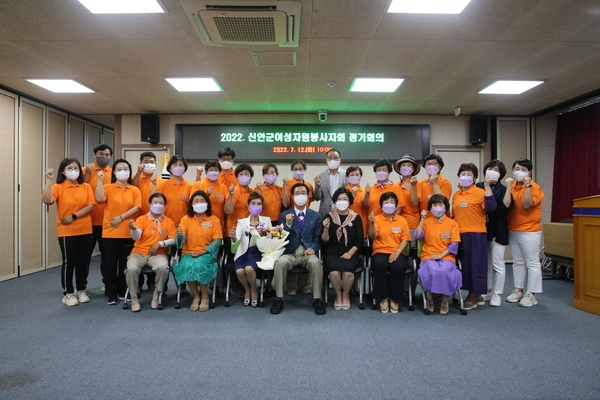 2022.07.12 군여성자원봉사자회 임원 회의 격려 1